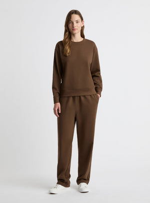 Coffee Brown|Zenya is 178 cm and wearing a size S