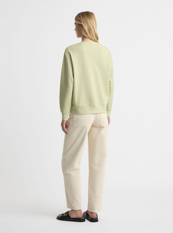 Sage Green|Amelia is 180 cm and wearing a size S