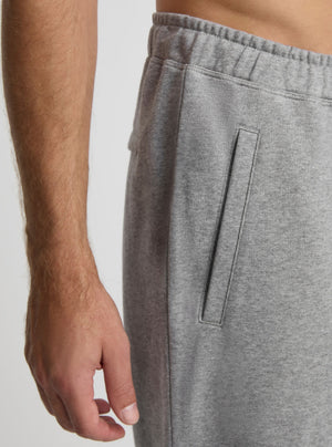 Grey Marl|Broed is 185 cm and wearing a size L