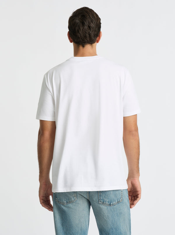 White|Good Earth Cotton® Classic Tee – Sustainable Cotton T-shirts|Jack is 6’2” and wearing a size L