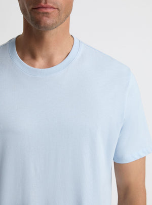 Sky Blue|Good Earth Cotton® Classic Tee – Sustainable Cotton T-shirts|Broed is 6'1" and wearing a size L