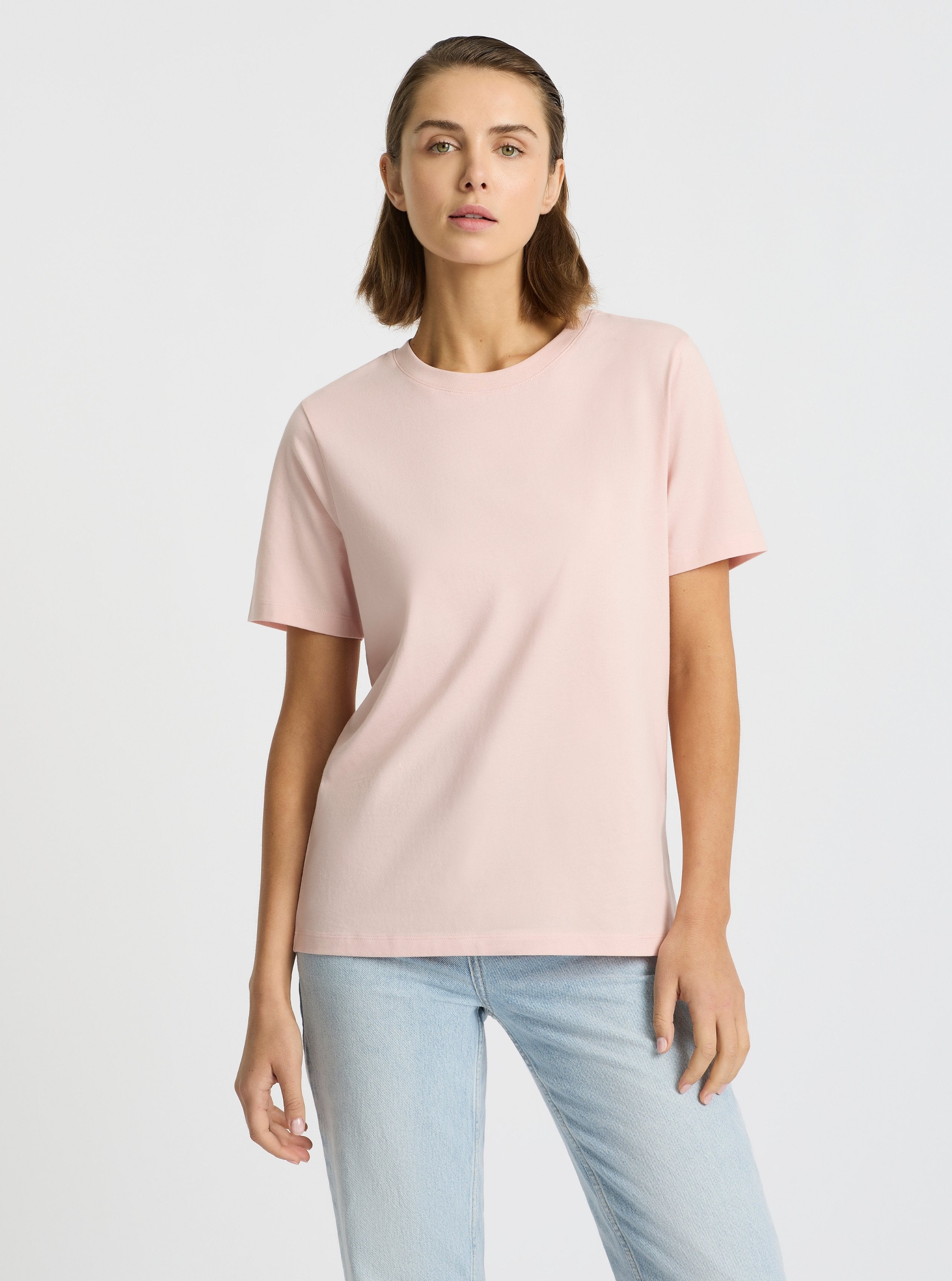 Light Pink|Stas is 5'10" and wearing a size S