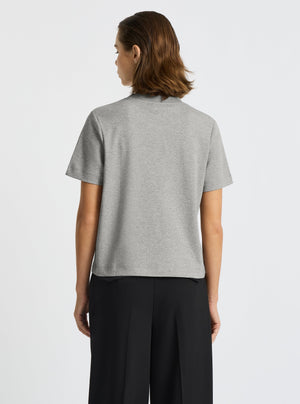 Grey Marl|Stas is 5'10" and wearing a size S