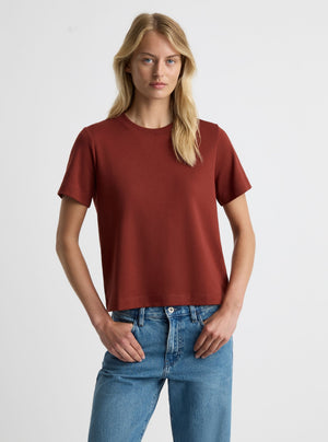 Dark Red|Amelia is 5'11" and wearing a size S