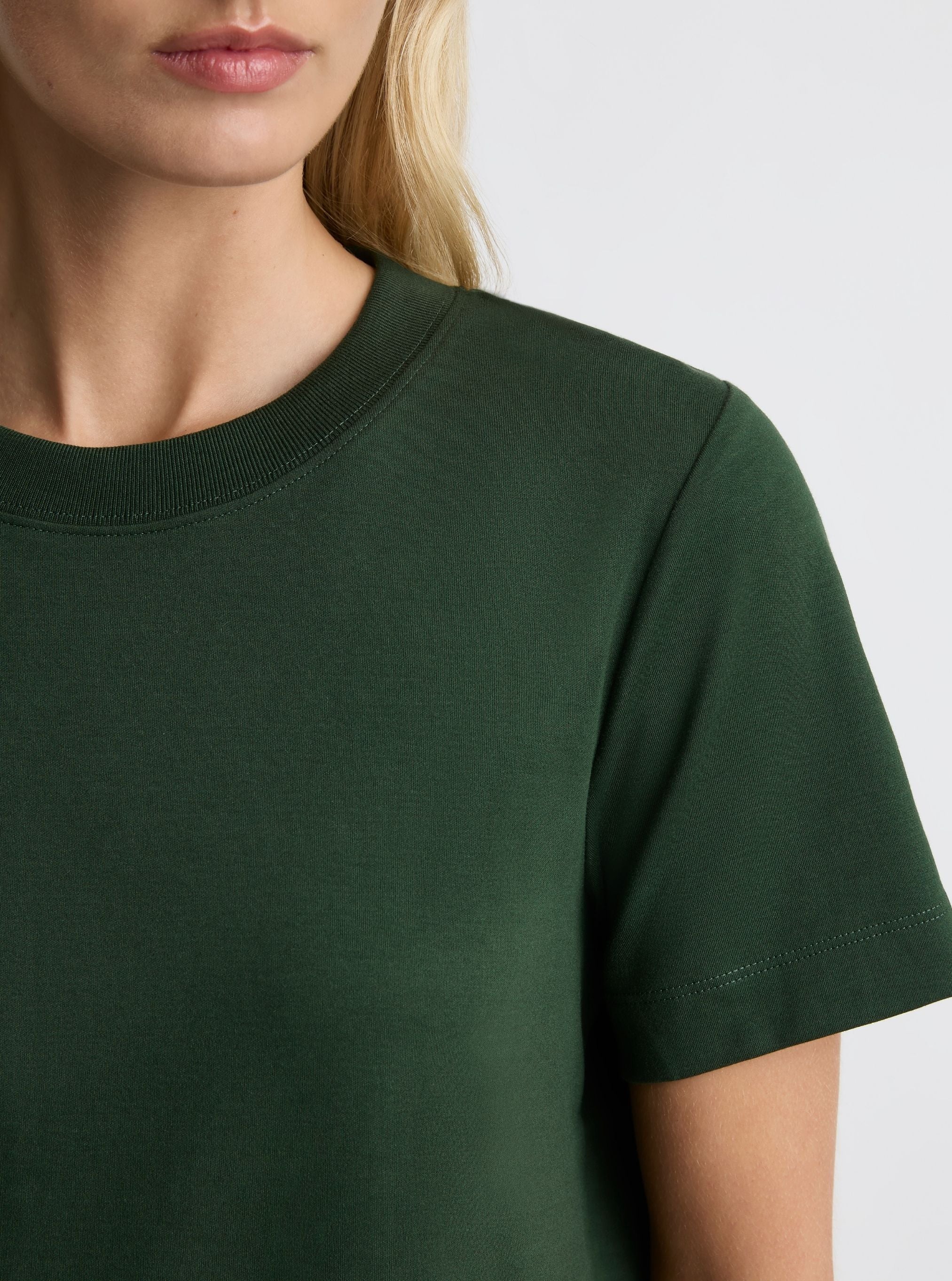 Deep Green|Amelia is 5'11" and wearing a size S