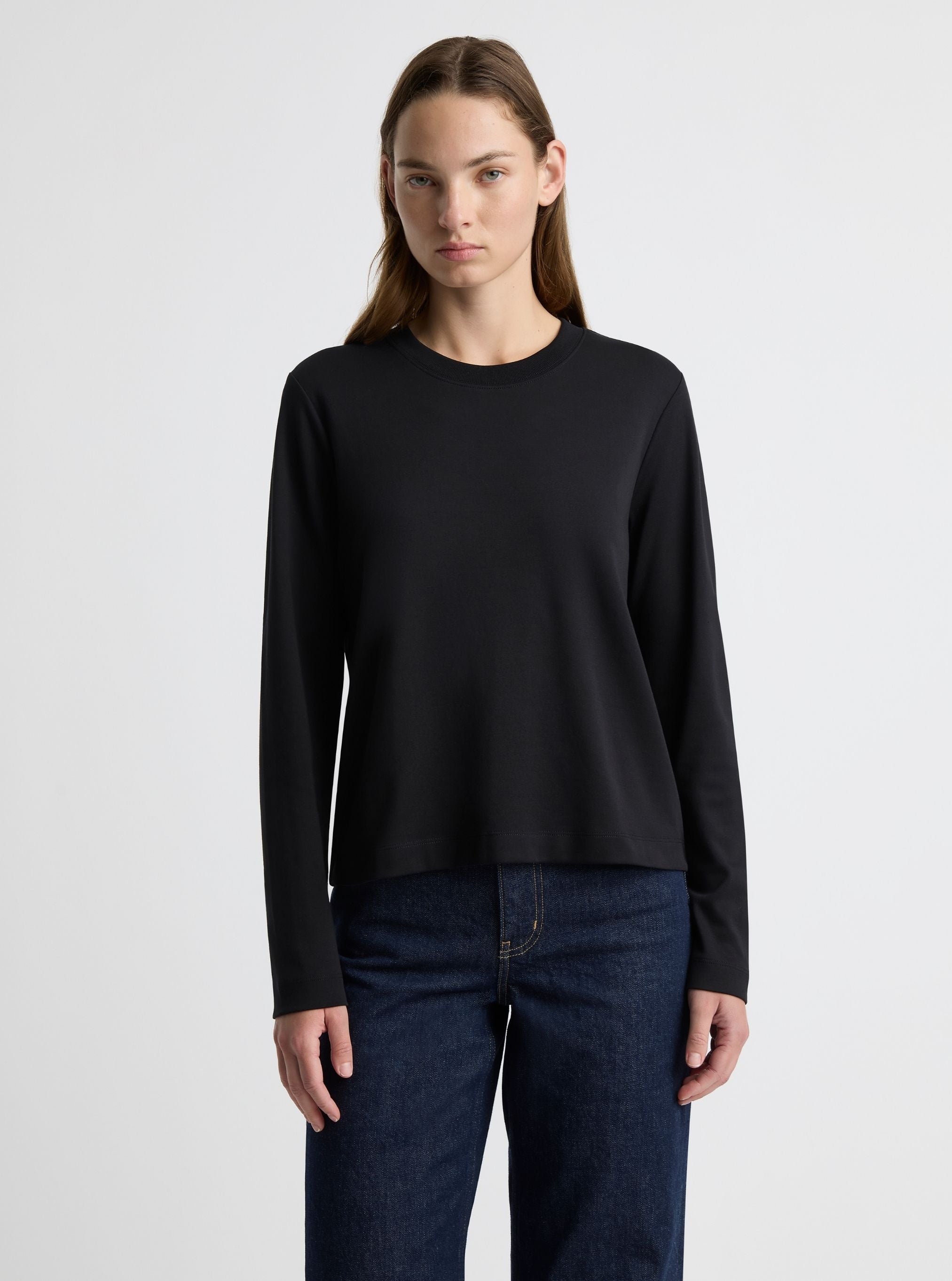 Black|Zenya is 5'10" and wearing a size S
