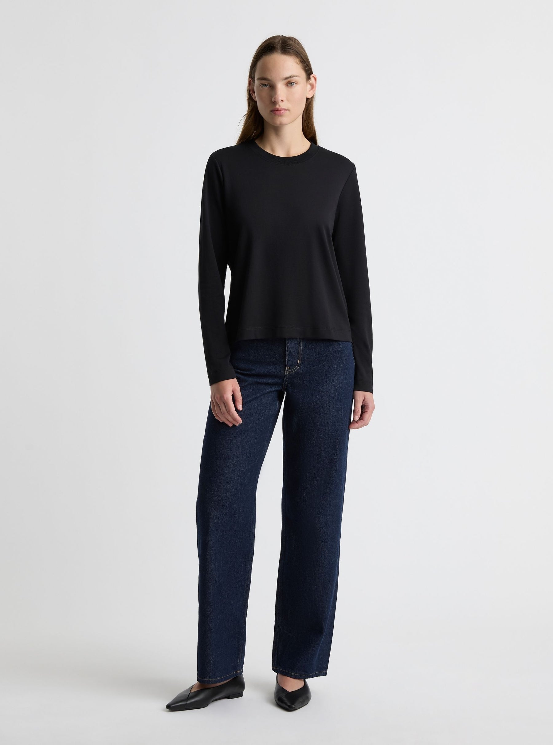Black|Zenya is 5'10" and wearing a size S