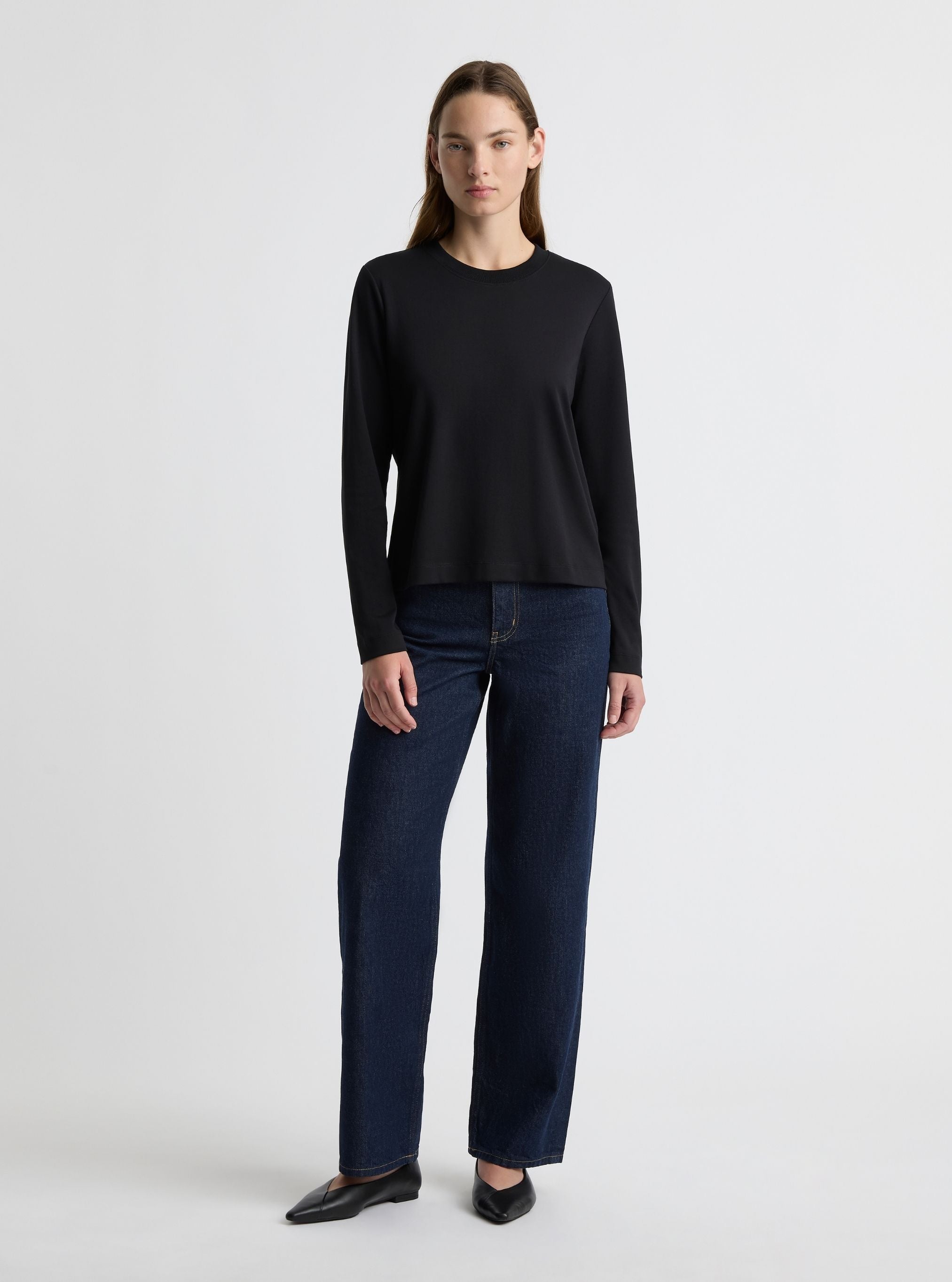 Black|Zenya is 5'10" and wearing a size S