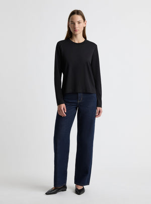 Black|Zenya is 5'10" and wearing a size S