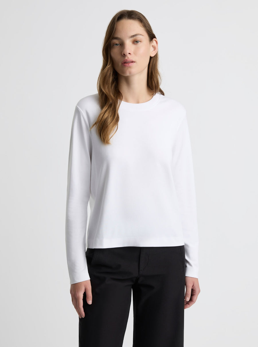White|Zenya is 5'10" and wearing a size S