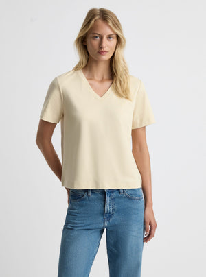 Sand|Amelia is 5'11" and wearing a size S