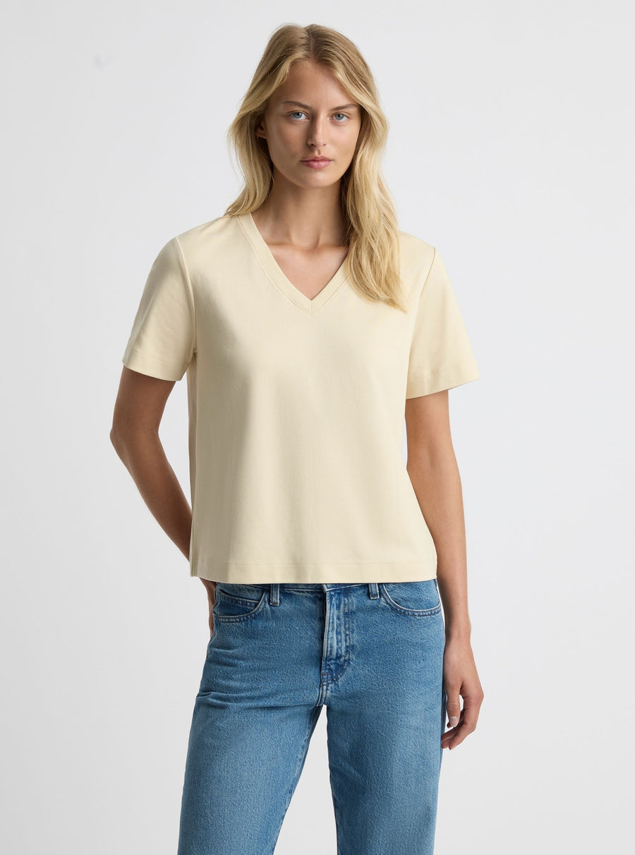 Sand|Amelia is 5'11" and wearing a size S