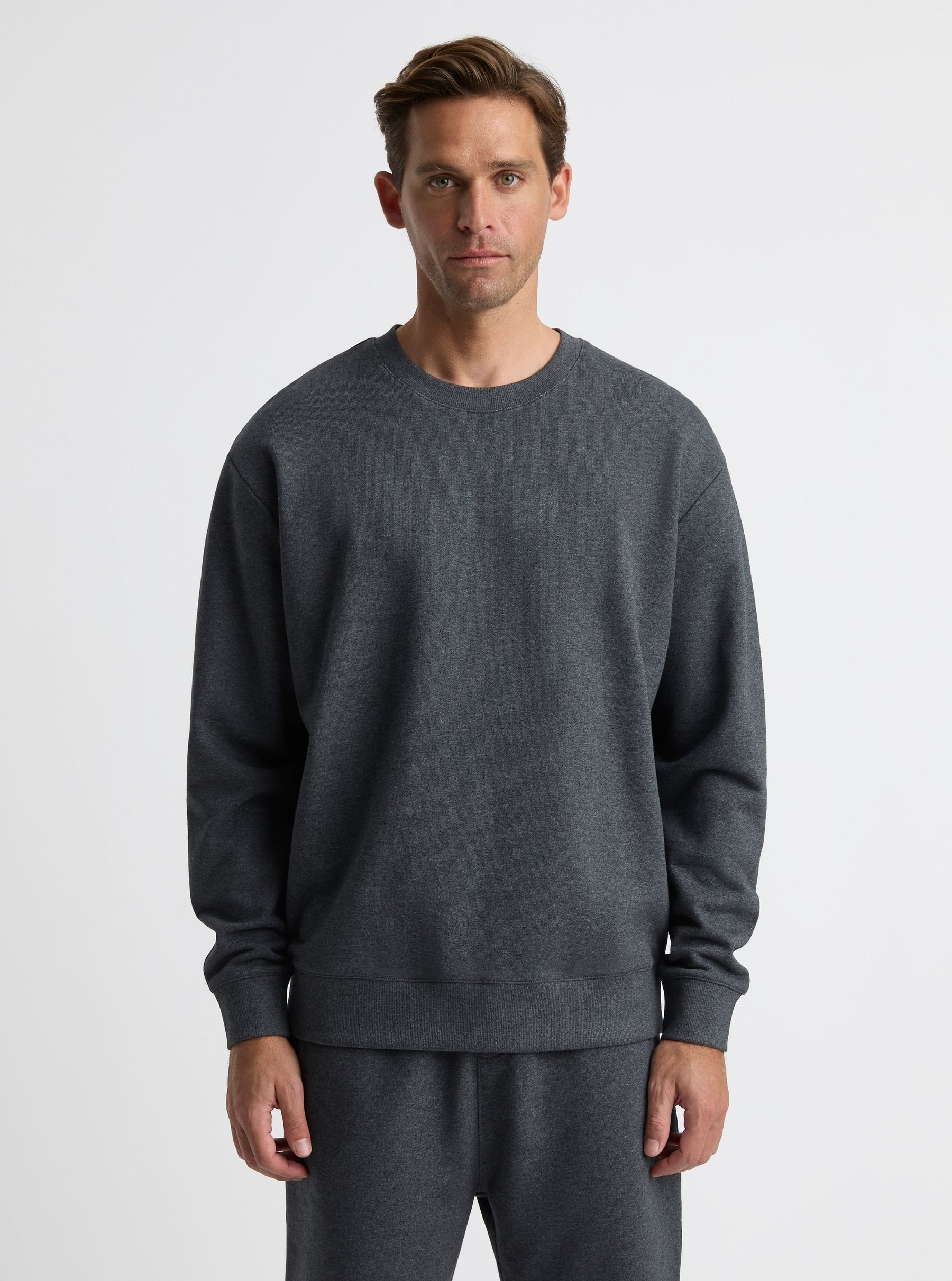 Charcoal Marl|Broed is 6'1" and wearing a size L