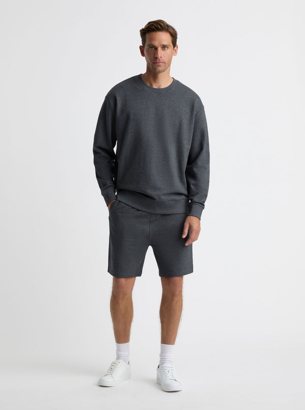 Charcoal Marl|Broed is 6'1" and wearing a size L
