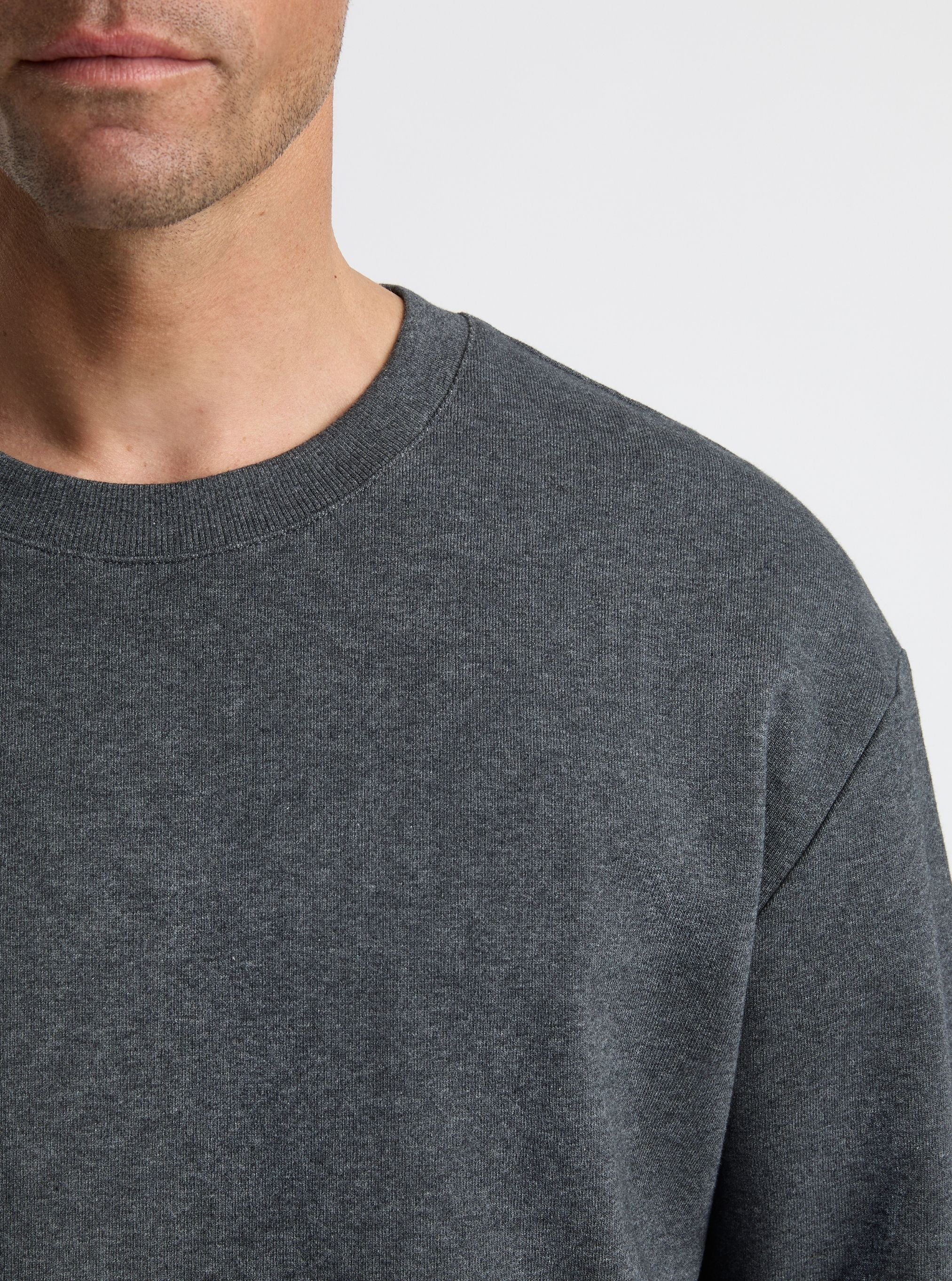 Charcoal Marl|Broed is 6'1" and wearing a size L