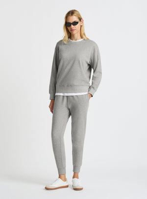 Grey Marl|Karolina is 5'10" and wearing a size S