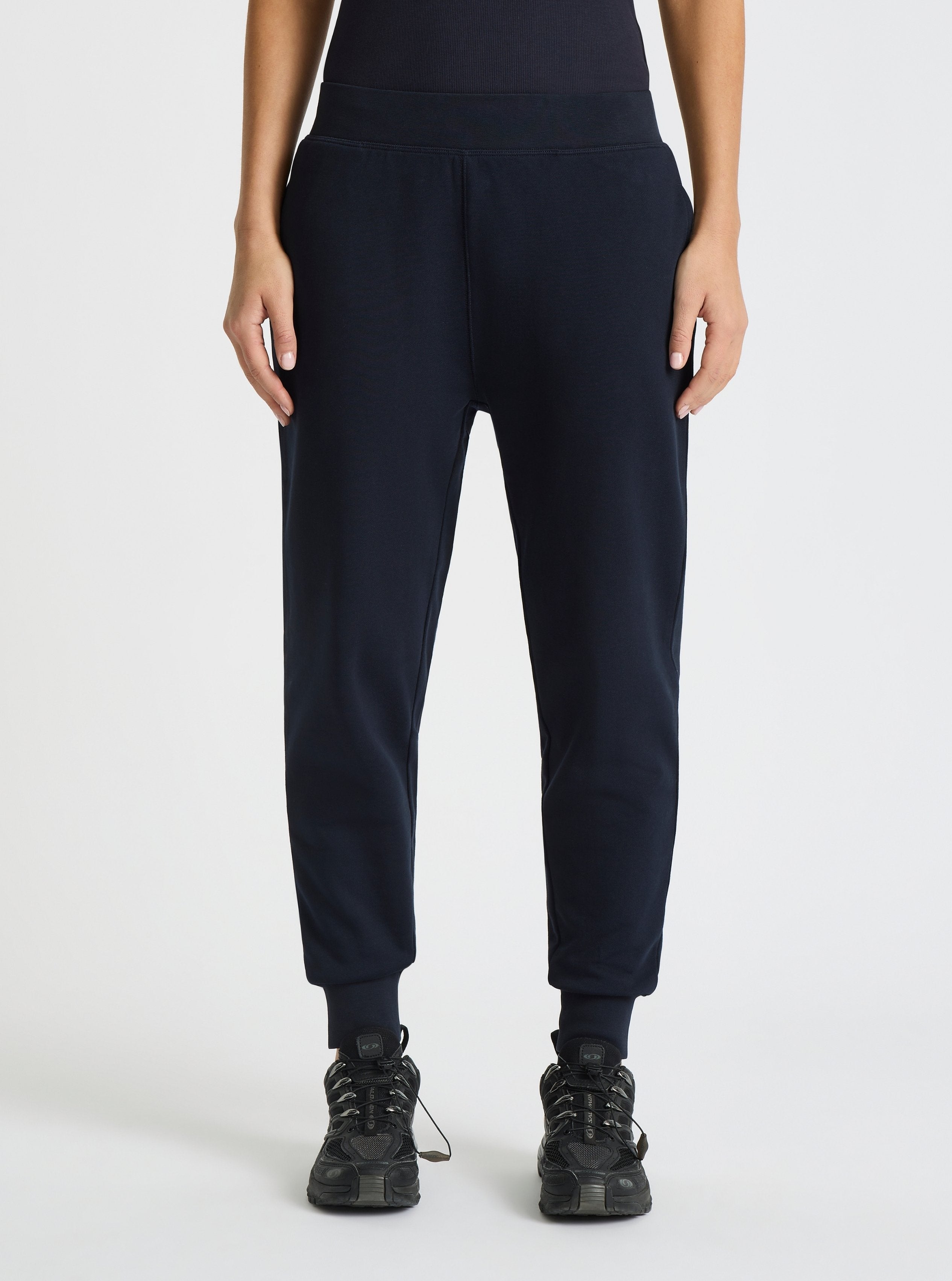 Navy|Stas is 5'10" and wearing a size S