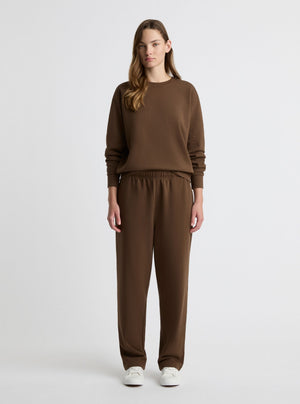 Coffee Brown|Zenya is 5'10" and wearing a size S