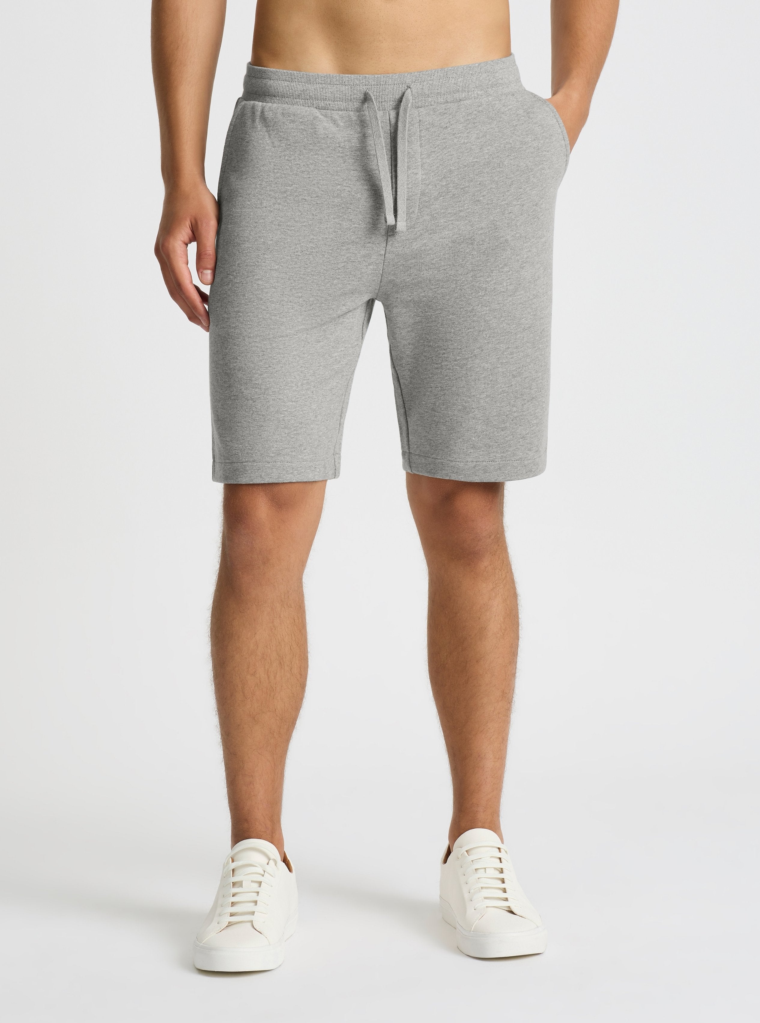 Grey Marl|Evans is 6’2” and wearing a size M