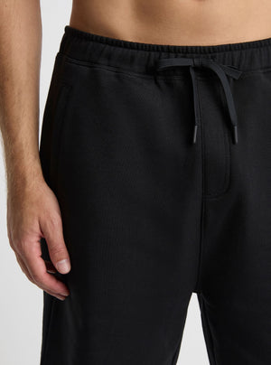 Black|Good Earth Cotton® Shorts – Sustainable Cotton Shorts|Broed is 6'1" and wearing a size L
