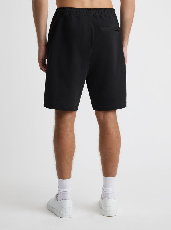 Black|Good Earth Cotton® Shorts – Sustainable Cotton Shorts|Broed is 6'1" and wearing a size L