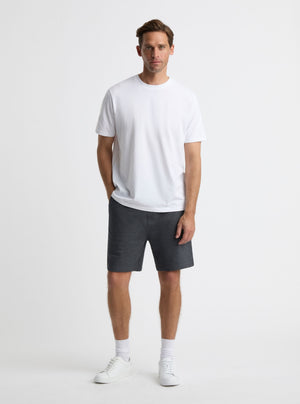 Charcoal Marl|Good Earth Cotton® Shorts for men – Sustainable Cotton Shorts|Broed is 6'1" and wearing a size L