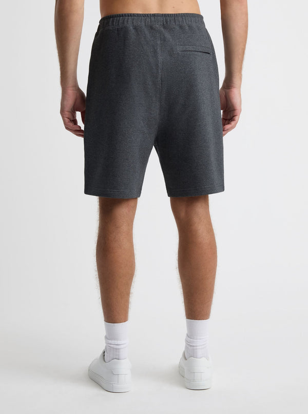 Charcoal Marl|Good Earth Cotton® Shorts for men – Sustainable Cotton Shorts|Broed is 6'1" and wearing a size L