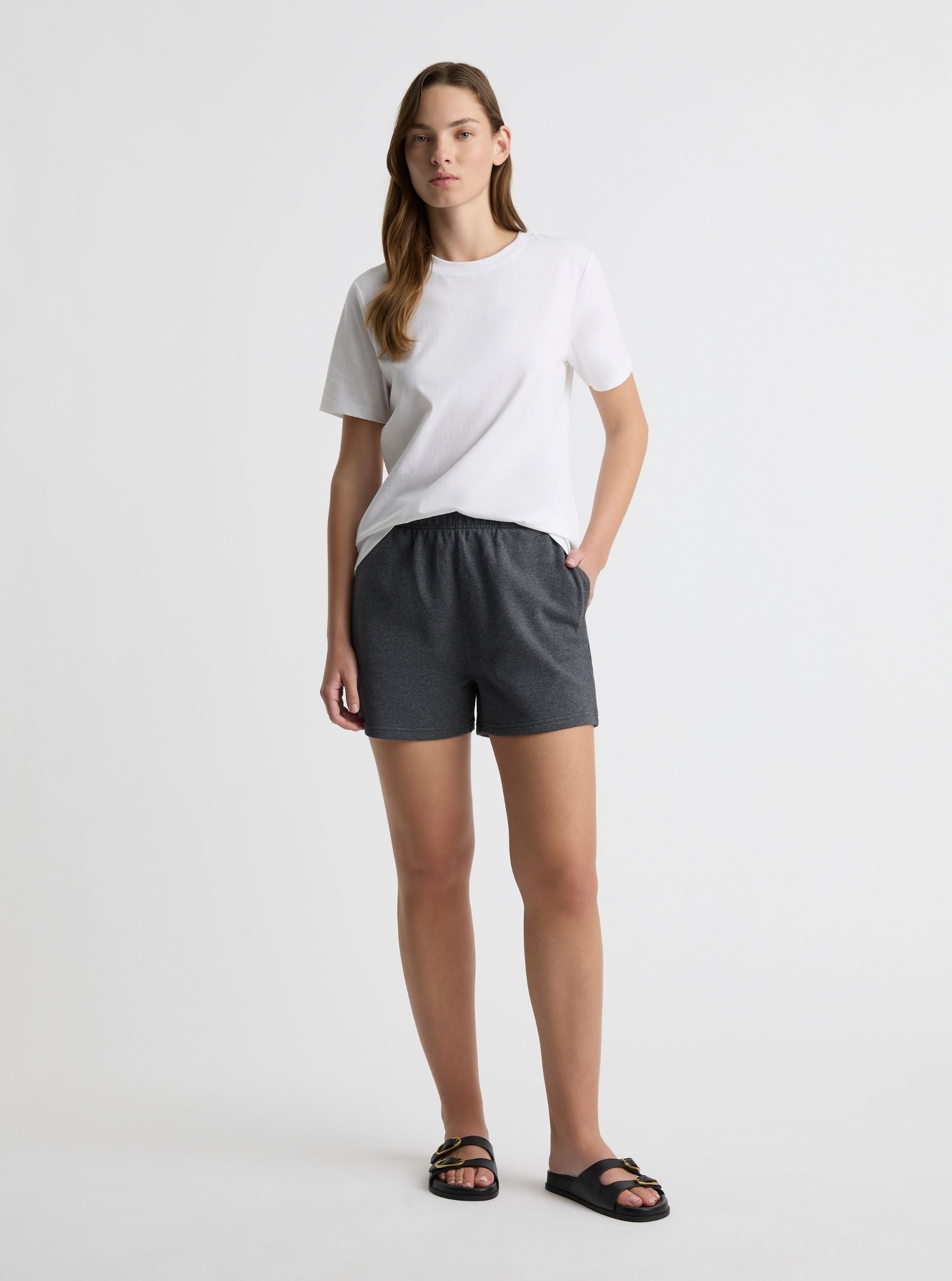 Charcoal Marl|Zenya is 5'10" and wearing a size S