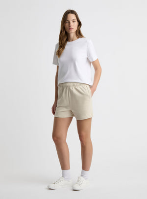 Ecru|Zenya is 5'10" and wearing a size S