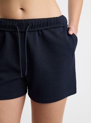 Navy|Zenya is 5'10" and wearing a size S