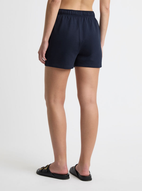 Navy|Zenya is 5'10" and wearing a size S