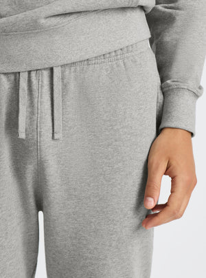 Grey Marl|Good Earth Cotton® Sweatpants for men – Sustainable Cotton Sweatpants|Evans is 6’2” and wearing a size M